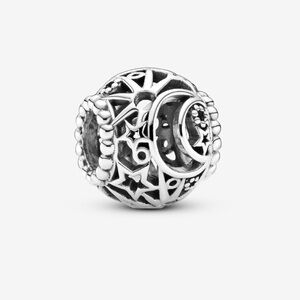 Pandora Openwork Sun, Stars & Moon Charm Sterling Silver Authentic 🌺